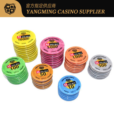 kaufen Kristallklarer ABS-Aufkleber Casino Acryl Rund und Oktal RFID Poker Chip Casino UV Chips Set Plakette mit Sicherheitscode Online-Herstellung