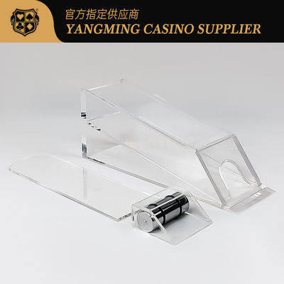 kaufen Hot Sale 8 Deck Klares Acryl Hochhändler Schuhe Poker Tischspiel Desktop Händler Schuhe Online-Herstellung