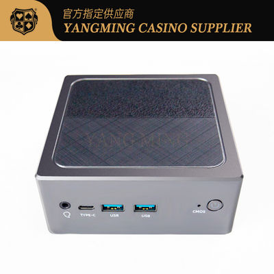 kaufen Schwarze Fahrgestelle der Metallbakkarat-spielenden System-Mini Desktop Computer Host With plus Stromversorgungs-Satz Online-Herstellung