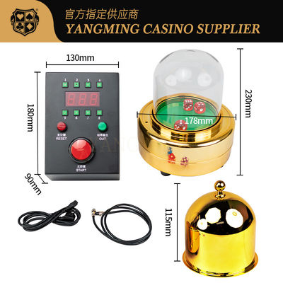 kaufen Macau Casino Automation Casino Spiele Zubehör Gold Edelstahl Elektrizität SI BO Glücksspiel Tabe Spiele Würfelspiel Tassenmischer Online-Herstellung