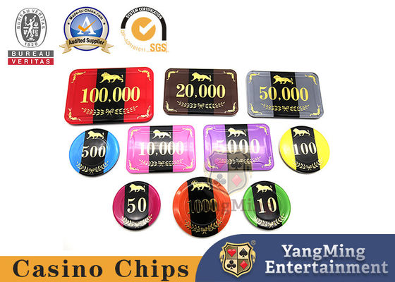 kaufen Custom Acrylic Triple Chips RFID Glücksspiel-Chips Wert-Chips für Casino-Tischspiele Online-Herstellung