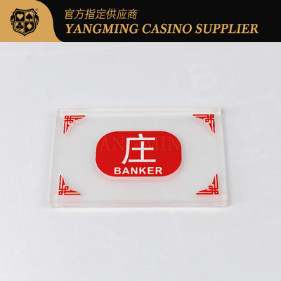 kaufen Baccarat Frosted Banker Spieler Dealer Button Poker Spiel Online-Herstellung