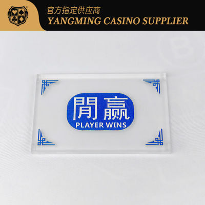 kaufen Verdickte Acryl Kristall Frosted Banker Idle Card Blau Rot Farbe Idle Banker Poker-Spiel-Taste Online-Herstellung