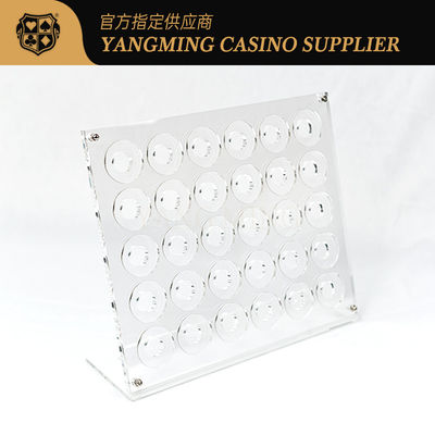 kaufen Casino Acryl Transparent Poker Chips Fall Spieltisch Plastik Chips Träger Roulette Casino Custom Halter Online-Herstellung