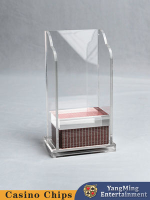 kaufen Transparenter acrylsauerSchürhaken verließ Karten-Kasten-Bakkarat Texas Table Game Card Box Online-Herstellung