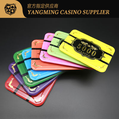 kaufen Kundenspezifische Acryl-Chips Drachen-Tiger-Muster Design Kristall-Kunststoff-Baccarat-Pokertisch-Spiel Online-Herstellung