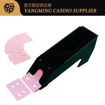 kaufen Neueste schwarze Casino-Dealer-Schuhe aus Acryl für 8-Deck-Baccarat- und Pokerkartenspiele Online-Herstellung