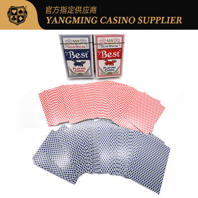 kaufen Hochwertige blaue Kern-Pokerkarten Texas 280g Rot Blau Baccarat Club Pokerspielkarten Online-Herstellung