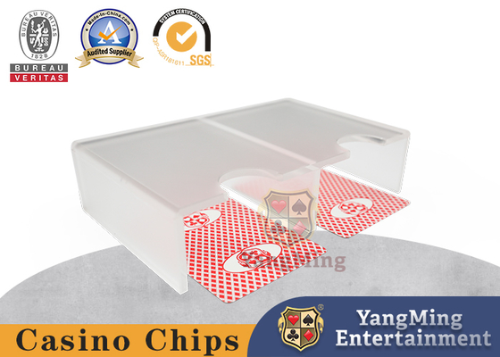kaufen Doppel- offener lichtdurchlässiger Matte Casino Table Accessories Acrylic 1-2 Plattform-Spielkarten knöpfen Online-Herstellung