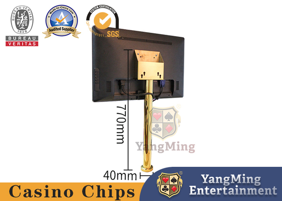 kaufen Herstellers neue, maßgeschneiderte Luxusversion des Titan-Gelb-Display-Ständers Unterhaltungssystem HD-LCD-Display Pokertisch-Stützständer-Halter Online-Herstellung