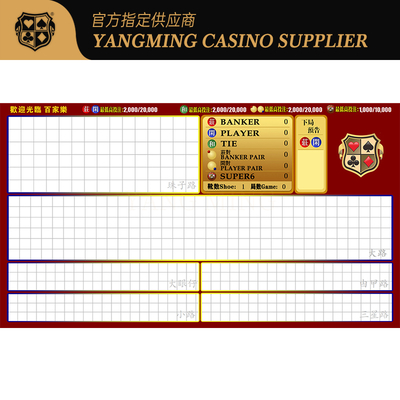 kaufen Professionelles Baccarat-Tischspielsystem Casino Club Baccarat Software System Pokertischspiele Online-Herstellung
