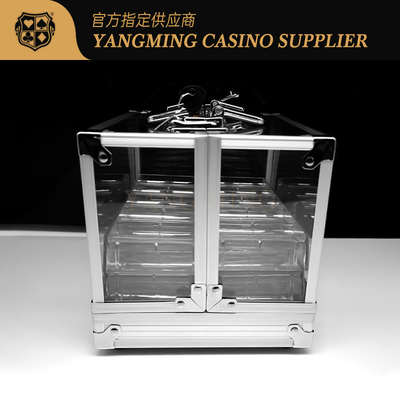 kaufen Professionelle Acryl Poker Chip Case - 600 Stück Casino Chips Träger kann mit 6 Trays setzen Online-Herstellung