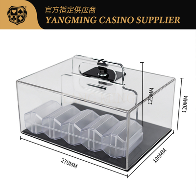 kaufen Acrylic Poker Chip Holder - 400 Capacity Texas Hold'em Storage Case Online-Herstellung