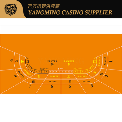 kaufen Fabriklieferung Baccarat 9 Spieler Casino-Spiel Tischdeckel-Design individuell angepasste Tischgestaltung Online-Herstellung