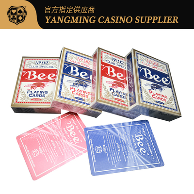 kaufen Spielkarten des Spielclub-deutschen Kasino-310g rot oder blaue Bienen-Spielkarten des Kasino-No.92 Online-Herstellung