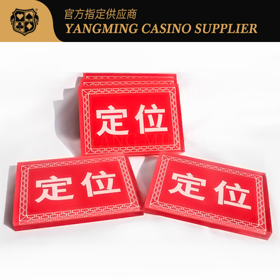 kaufen Akrylquadratische Red Bull Positionierungskarte Casino Poker Tischspiel Positionierungskarte Online-Herstellung