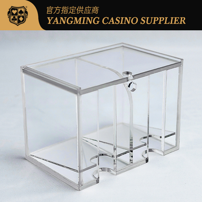 kaufen Internationale Baccarat 8 Paare Weggeworfene Spielkartenbox Durchsichtige Zwei-Gitter-Kartenbox Online-Herstellung