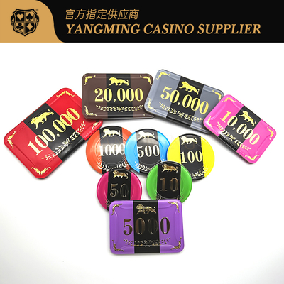 kaufen International Casino Poker Chips Acryl Kristall Set mit 760 Chips Träger Design Online-Herstellung