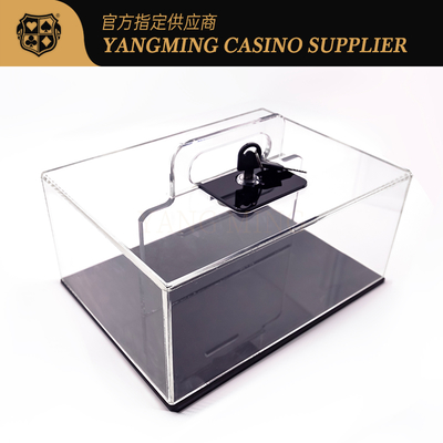 kaufen Metallisches Eisen-+ Verschluss-Acrylschürhaken-Chip Case Full Transparent Baccarat-Gesellschaftsspiel Online-Herstellung