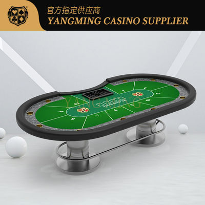 kaufen Ovale Metallscheibe-Texas Fireproof Board Game Poker-Tabelle BV-Bescheinigung Online-Herstellung