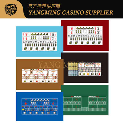 kaufen Customizable Casino Sic Bo Tablecloth Durable 100% Polyester Fabric For Sic Bo Casino Tables Online-Herstellung