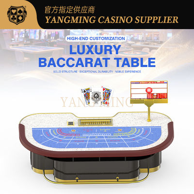 kaufen 10 Persons High Quality Poker Table Solid Wood Baccarat Gambling Table For Sale Online-Herstellung