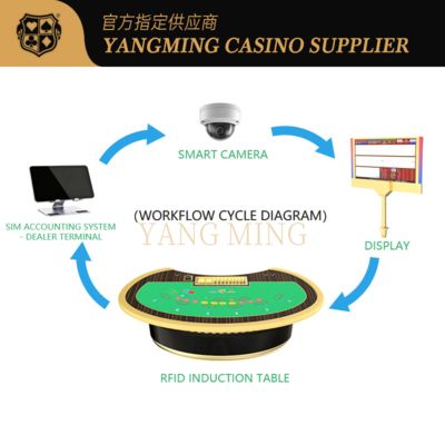 kaufen High-Tech RFID-Enabled Gaming Table – Smart Casino Solution For Chip Tracking Online-Herstellung