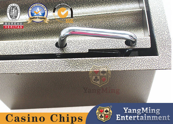kaufen Doppelschichtige Fabrik-Sonderanfertigung Metall Eisen Hybrid Chips Halter Chips Tablett Blackjack Rechteckiges Poker Chip Tablett Online-Herstellung