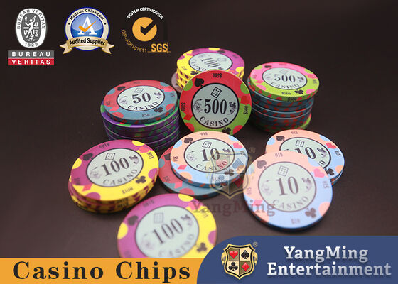 kaufen Großhandel auf kundenspezifische Weise gefertigte Pokerchips aus Ton Keramik Pokerchips Casino-Spielechips für Glücksspiel Online-Herstellung