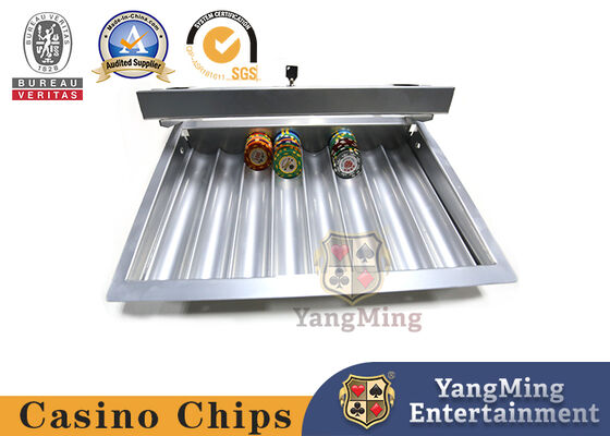 kaufen Kasino weihte den 1 Schicht-Schürhaken Chip Case Single Lock Gold färben Chips Set Float Classic Style mit Klarsichtdeckel ein Online-Herstellung
