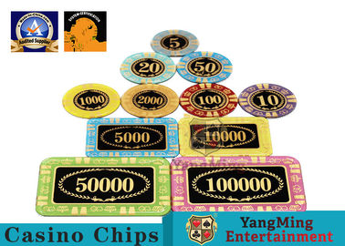 kaufen Personifizierte hohe Beförderung Crystal Casino Poker Chips Round formen für Spielclub Online-Herstellung