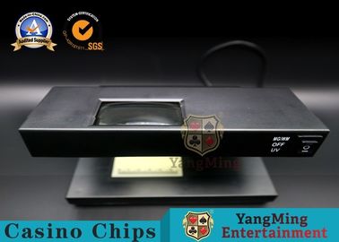 kaufen Schwarzer Tischplattengeld-Detektor/UV-Licht-Kontrolleur-anti- Fälschungsidentifizierendes merkmal mit Pokerchips Online-Herstellung