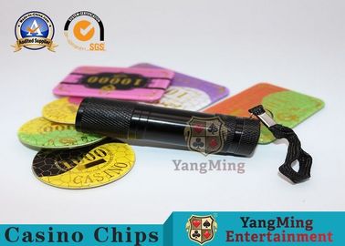 kaufen 365 - Pokerchip-UVtaschenlampen-purpurrotes violettes Licht gebürstetes Aluminiummaterial 395nm LED Online-Herstellung