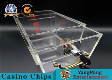 kaufen Klarer Sicherheits-acrylsauerkasten/Spielkarten werfen Halter mit Verschluss und Schlüssel weg Online-Herstellung