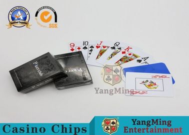 kaufen 100 wasserdichtes Kasino-Spielkarten Texas Holdems 100% für Unterhaltung kundengebundenes Paket Online-Herstellung