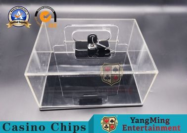 kaufen Texas Hold sie 400 Yard beweglicher Chip Lockable Cash Box Thickened voller transparenter Chip Box Spot Club Dedicated Online-Herstellung