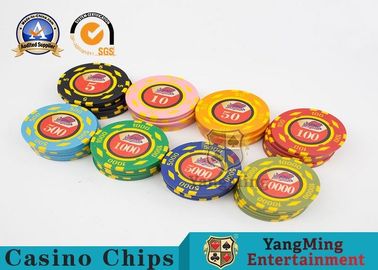 kaufen Schürhaken Chips Set With Custom Uv Logo Circular Type des Kasino-600pcs Online-Herstellung
