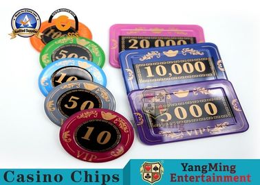 kaufen Hersteller liefern Acrylsiebdruck 760 Crystal Chip Set With Aluminum Poker Chips Set Case Online-Herstellung