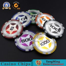 kaufen Spielende europäische ABS-Kasino-Pokerchips 3-3.3MM Thinkness für Geschenk-Unterhaltungs-Spiel Online-Herstellung