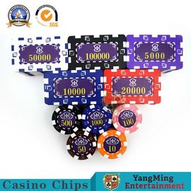 kaufen Eisenkern ABS 760pcs 14g kundenspezifisches amerikanisches Plastikkasino-Schürhaken-Chip Set Ink Silk Screen-Bronzieren Online-Herstellung