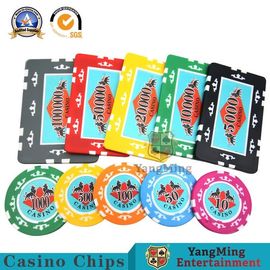 kaufen Kundengebundene bedruckbare ABS Laser-Pokerchips 75*45,81*55MM 760PCS Online-Herstellung