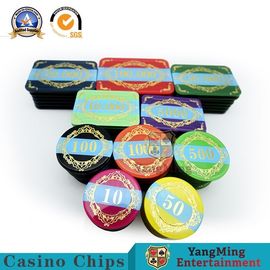 kaufen Dauerhaftes Kasino des Leichtgewichtler-RFID bricht/Rechteck-Pokerchip-Standard-Farbe ab Online-Herstellung