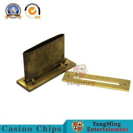 kaufen Edelstahl-Kasino-Spiel-Zusatz-Spieltisch anodisierter Messingschlitz-Schürhaken-Chip And Bill Drop Slot-Spitzen-Halter Online-Herstellung