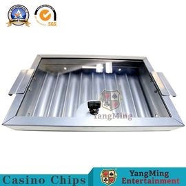 kaufen 8 Blackjack-Tabellen-Zusätze Reihen-silberne Farbschürhaken-Tabellen-Chip Trays 375*253mm Online-Herstellung