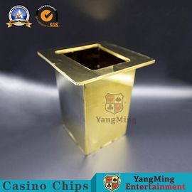 kaufen Metallhalbe Knopf-Spielkarte-Schürhaken-Ausschuss-Halter 10.5*10.5*17.5 SGS-Bescheinigung Online-Herstellung