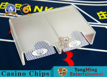 kaufen Spielender Schürhaken-Acrylkartenhalter bereifte Kasino-Tabellen-Zusätze 1-2 Plattformen mit der 2 Ausgangs-Ausschuss-Halter Online-Herstellung