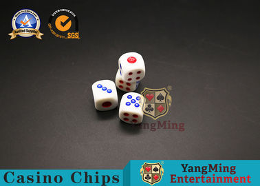 kaufen Ursprüngliche Kasino-Spiel-Zusatz-Plastikwürfel 15mm Dimater 100pcs Online-Herstellung
