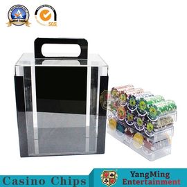kaufen Runde Chips Carrier Handle Full Transparent Chips Case des Schürhaken-1000PCS Online-Herstellung