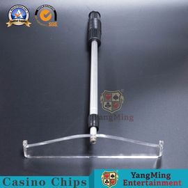 kaufen Roulette-Bakkarat-Schürhaken-Tabellen-Zusatz-Aluminiumlegierungs-einziehbarer transparenter Plastikschürhaken Chips Rake Online-Herstellung
