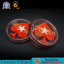 kaufen Dauerhafter Händler-Ausschuss-Knopf-Acrylrotes Plastikherz Kasino-Spiel-Zusatz-Texas Club Pokers 75mm Online-Herstellung